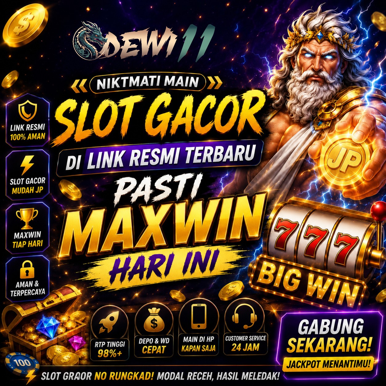 Rasakan Cuan Instan Di Website Slot Gacor Resmi Dewi11
